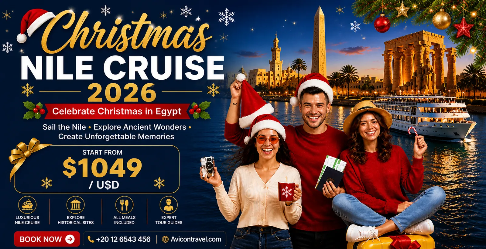Christmas and New Year Nile Cruise Egypt