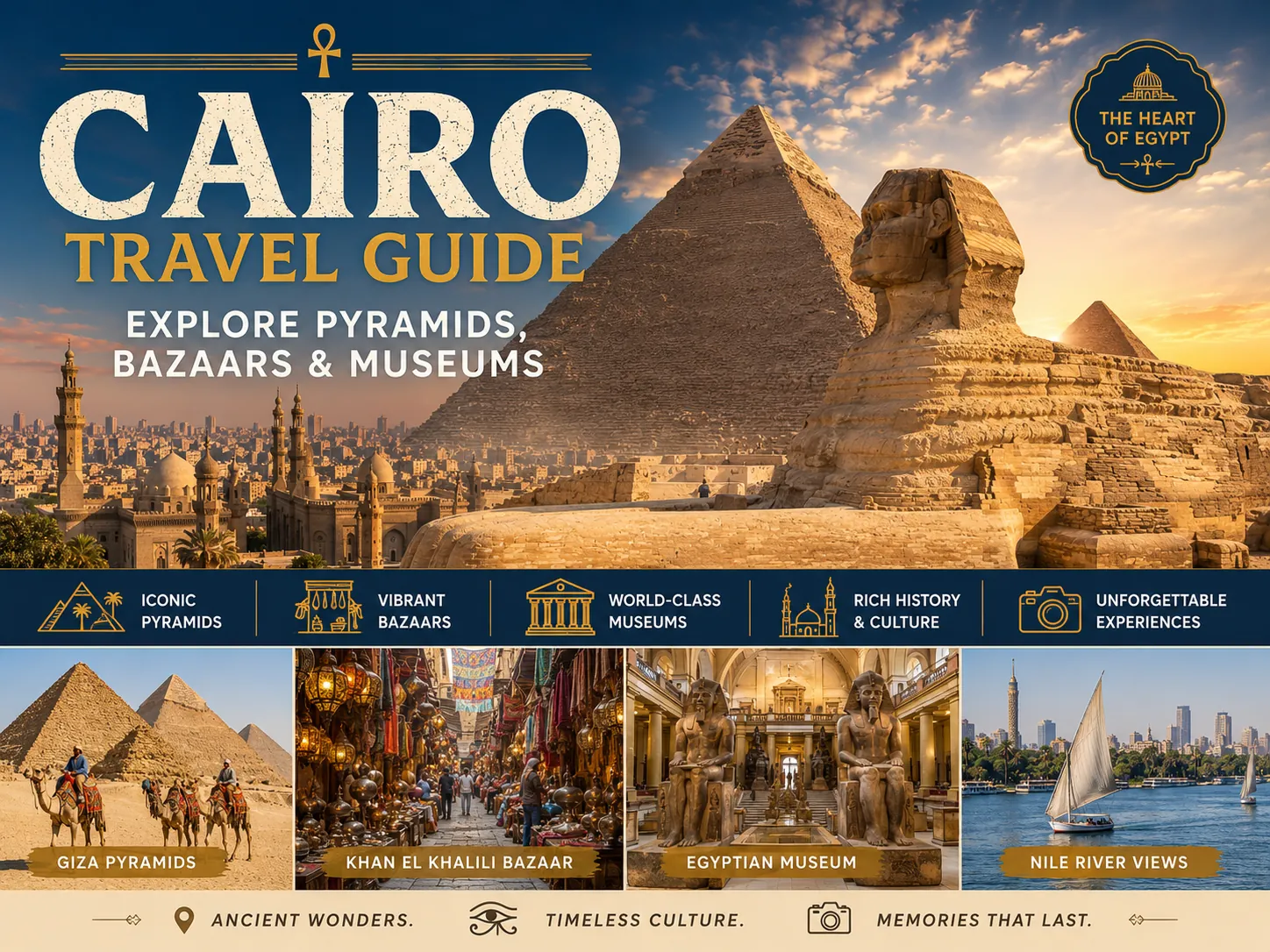 Cairo Travel Guide: Explore Pyramids, Bazaars & Museums
