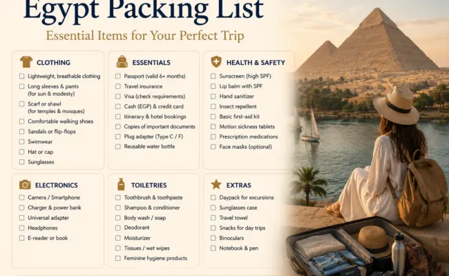 Egypt packing essentials for your trip