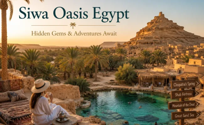 Siwa Oasis at golden hour
