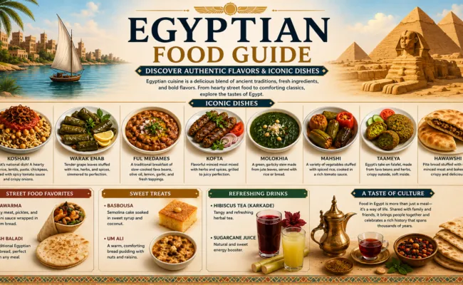 Egyptian food guide poster