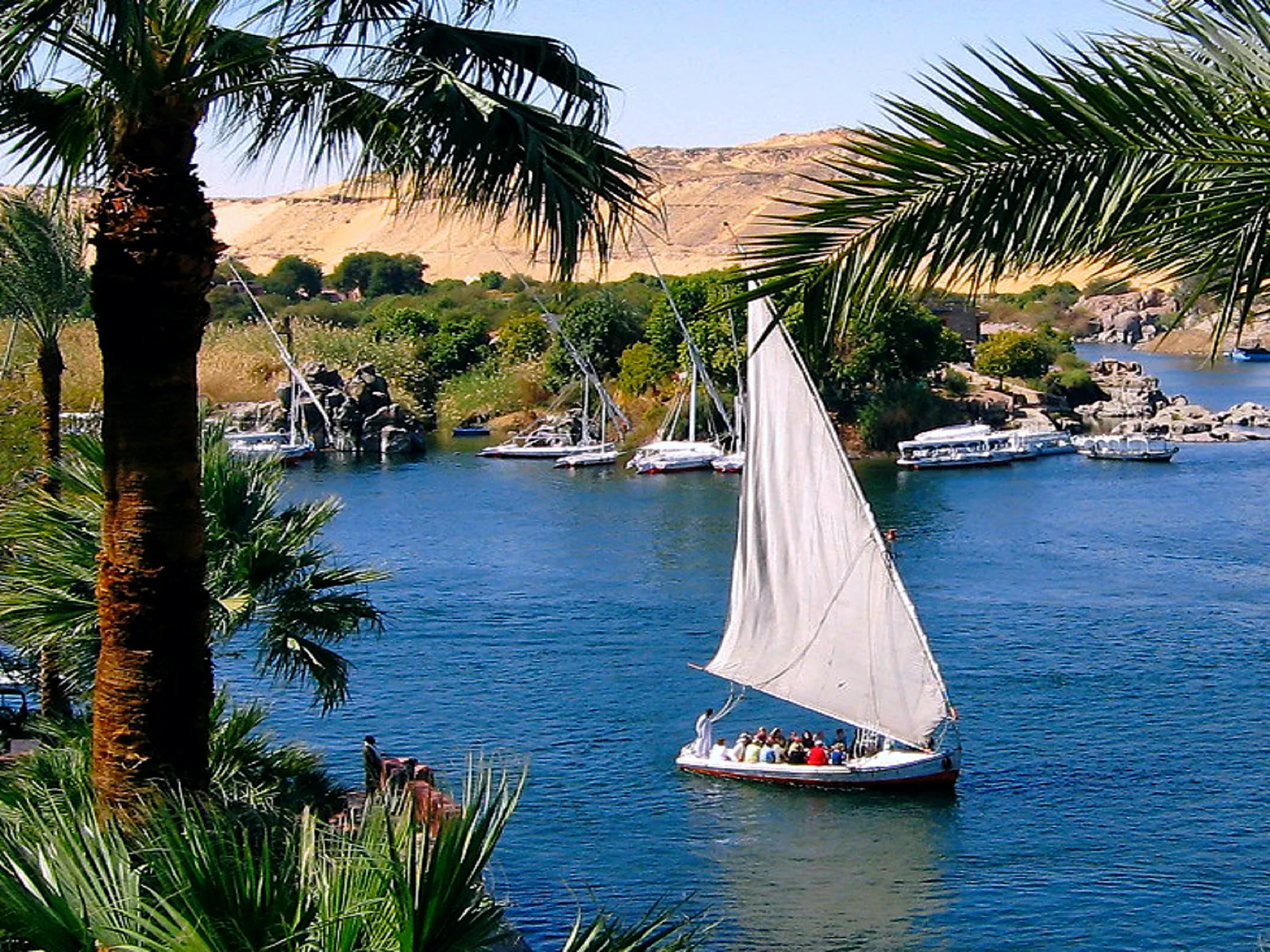 Aswan Felucca Ride Around Elephantine Island