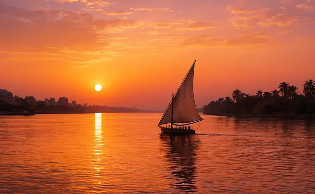 Aswan Felucca Ride at Night on the Nile