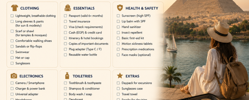 Egypt packing essentials for your trip