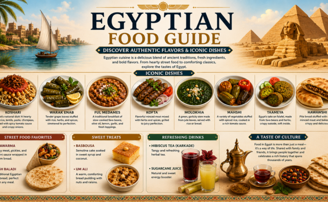 Egyptian food guide poster